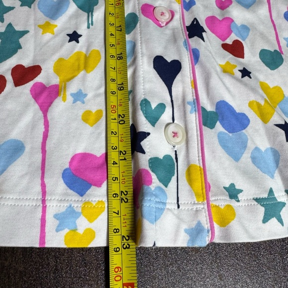 Kerri Rosenthal Roller Rabbit Starry Starry Love Set Pajamas Heart Stars XS Pima - Picture 9 of 14